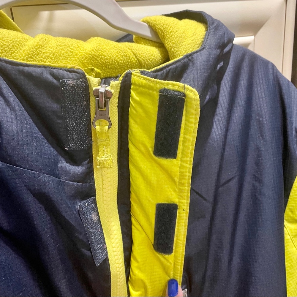 Xpedition Yellow & Navy Insulated Puffy Hooded Jacket Winter Coat Ski Ja… - Picture 4 of 16